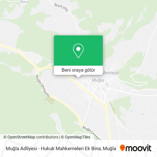 Muğla Adliyesi - Hukuk Mahkemeleri Ek Bina harita