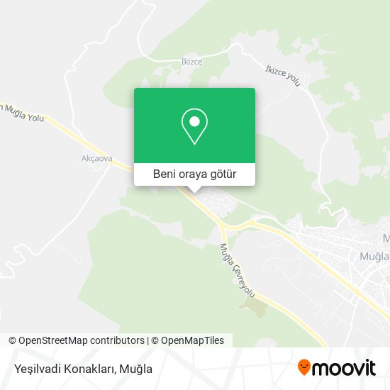 Yeşilvadi Konakları harita
