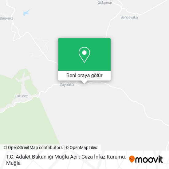 T.C. Adalet Bakanlığı Muğla Açık Ceza İnfaz Kurumu harita