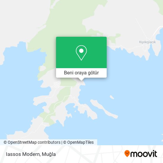 Iassos Modern harita