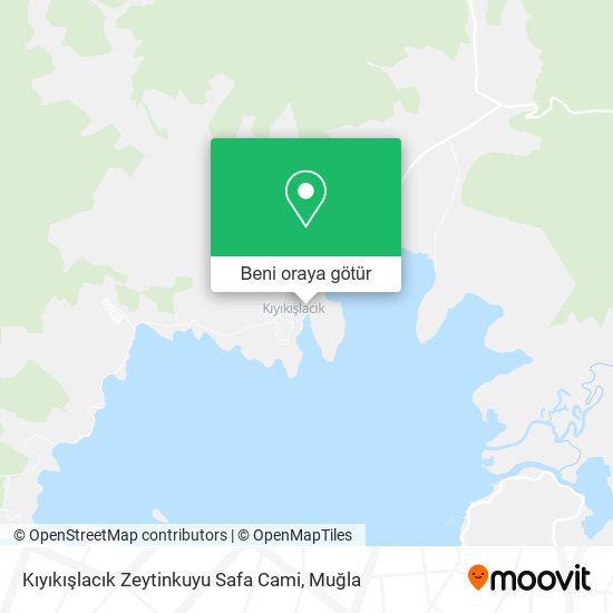 Kıyıkışlacık Zeytinkuyu Safa Cami harita