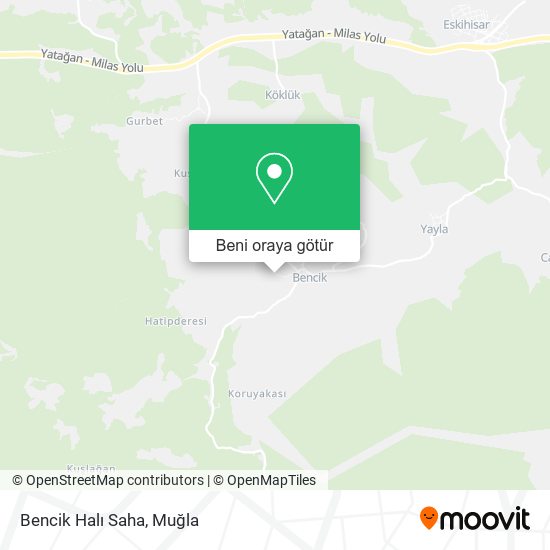 Bencik Halı Saha harita
