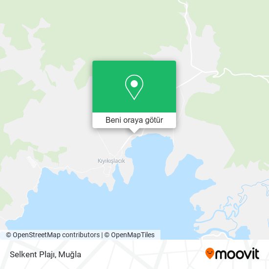 Selkent Plajı harita