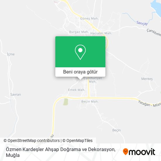 Özmen Kardeşler Ahşap Doğrama ve Dekorasyon harita