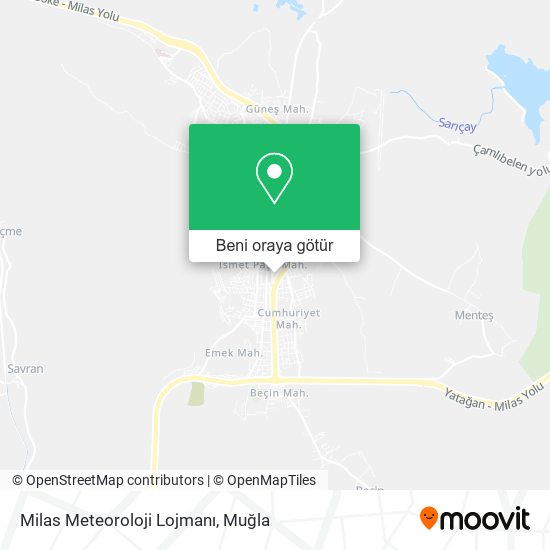 Milas Meteoroloji Lojmanı harita