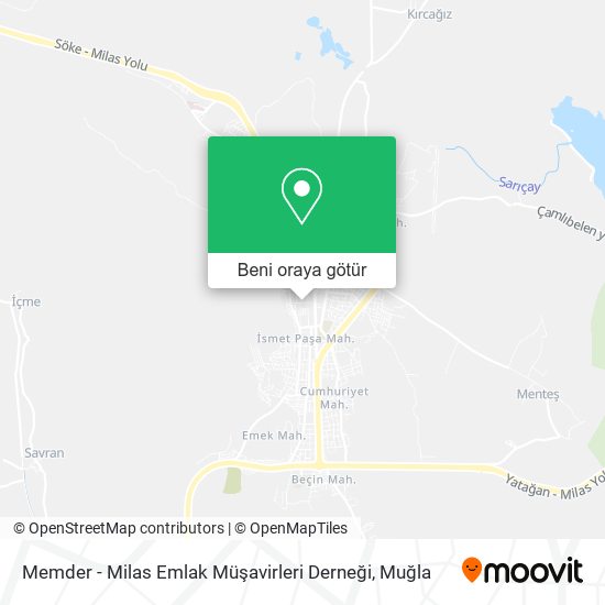 Memder - Milas Emlak Müşavirleri Derneği harita