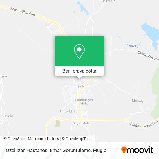 Ozel Izan Hastanesi Emar Goruntuleme harita
