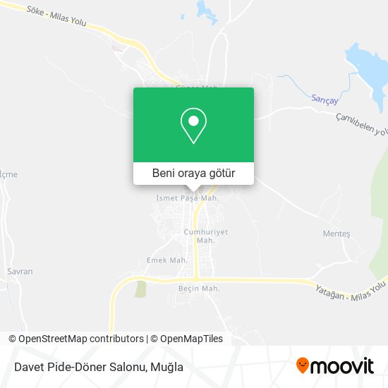 Davet Pide-Döner Salonu harita