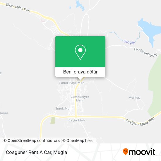 Cosguner Rent A Car harita