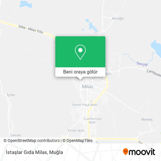 İstaşlar Gıda Milas harita
