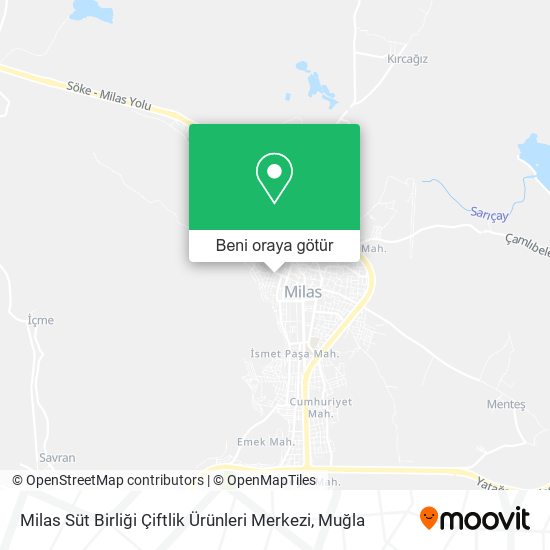 Milas Süt Birliği Çiftlik Ürünleri Merkezi harita