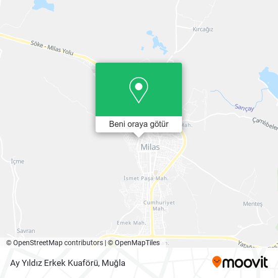 Ay Yıldız Erkek Kuaförü harita