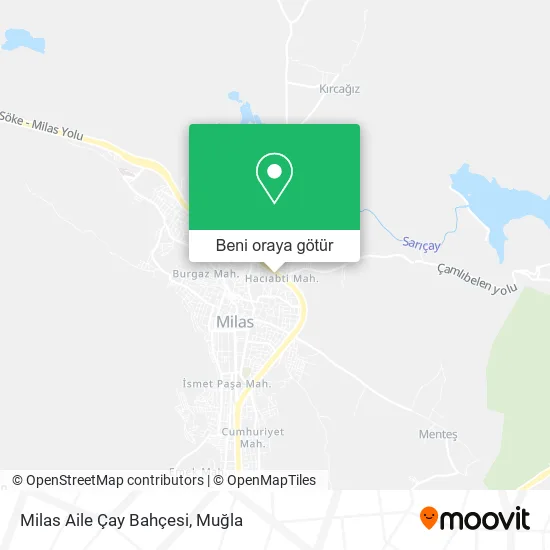 Milas Aile Çay Bahçesi harita