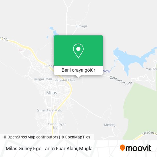 Milas Güney Ege Tarım Fuar Alanı harita