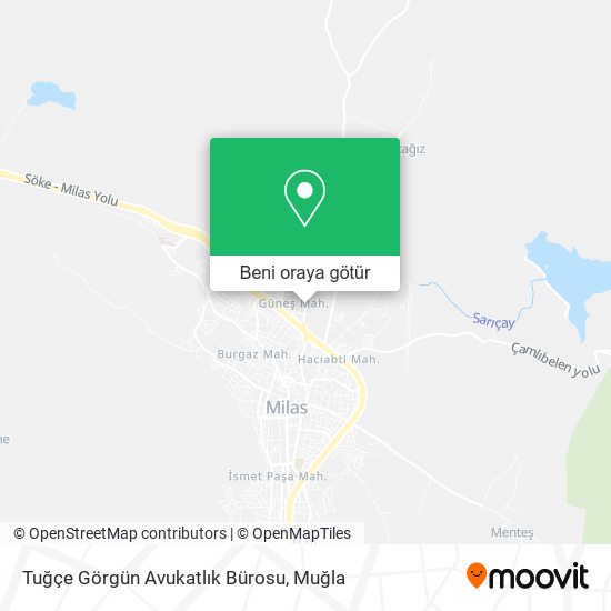 Tuğçe Görgün Avukatlık Bürosu harita