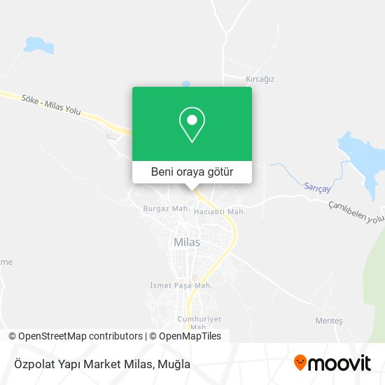 Özpolat Yapı Market Milas harita