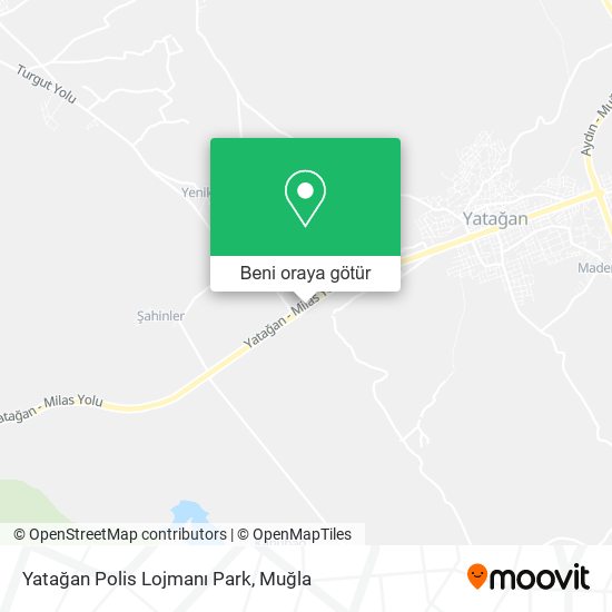 Yatağan Polis Lojmanı Park harita