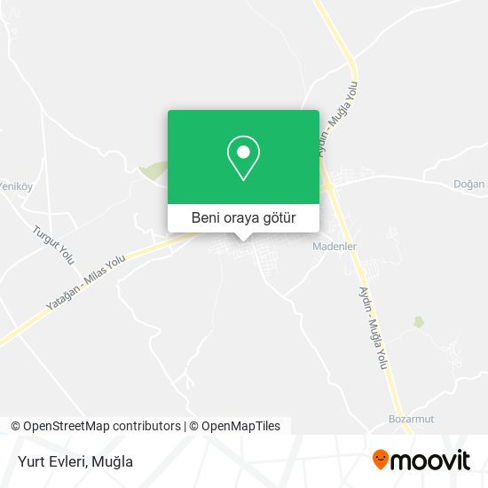 Yurt Evleri harita