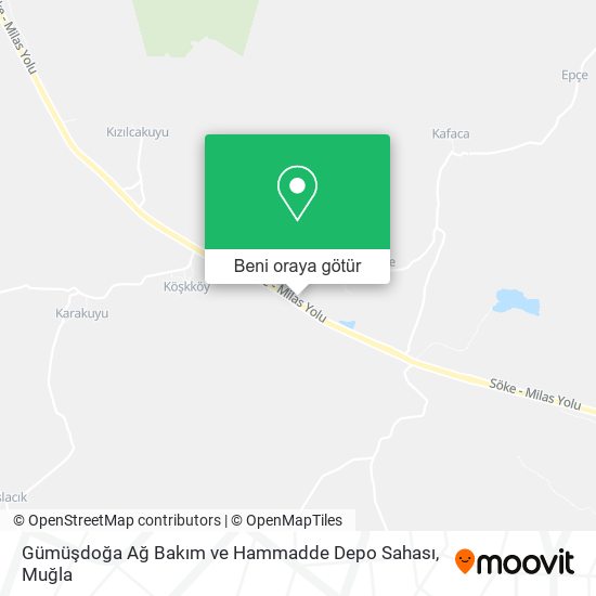 Gümüşdoğa Ağ Bakım ve Hammadde Depo Sahası harita