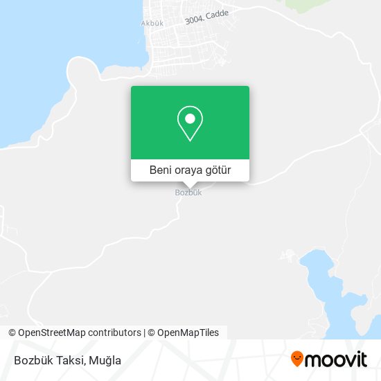 Bozbük Taksi harita