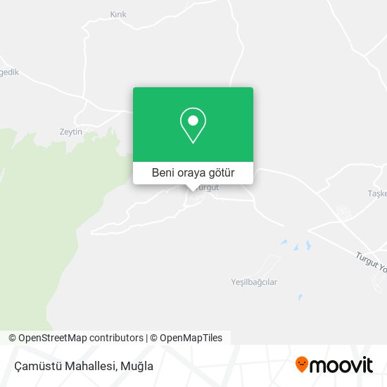 Çamüstü Mahallesi harita