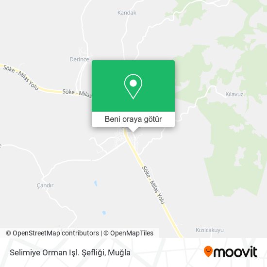 Selimiye Orman Işl. Şefliği harita