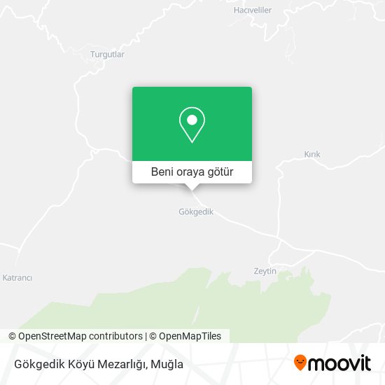 Gökgedik Köyü Mezarlığı harita