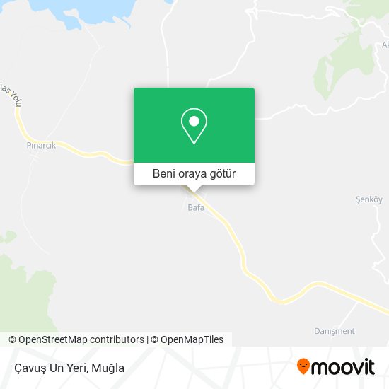 Çavuş Un Yeri harita