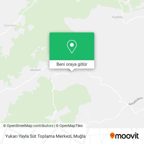 Yukarı Yayla Süt Toplama Merkezi harita