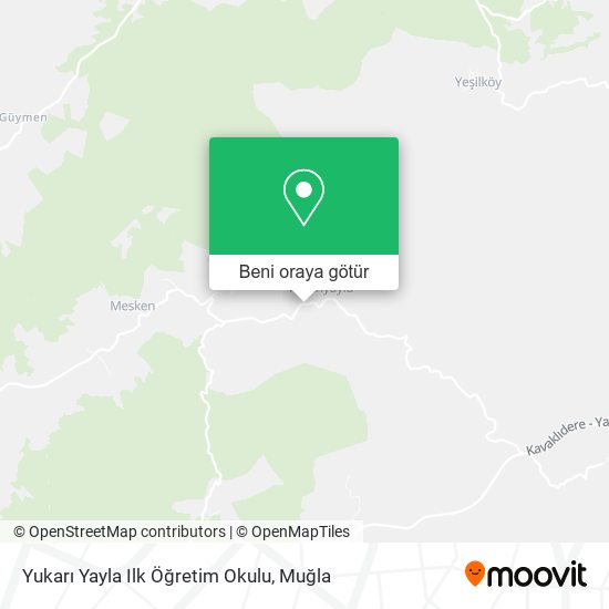 Yukarı Yayla Ilk Öğretim Okulu harita