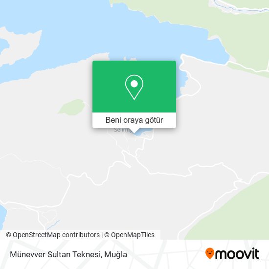 Münevver Sultan Teknesi harita