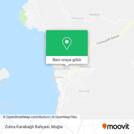 Zuhra Karabağlı Bahçesi harita