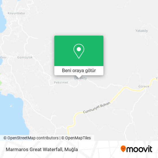 Marmaros Great Waterfall harita