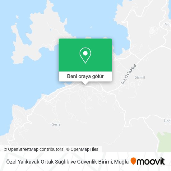 Özel Yalıkavak Ortak Sağlık ve Güvenlik Birimi harita