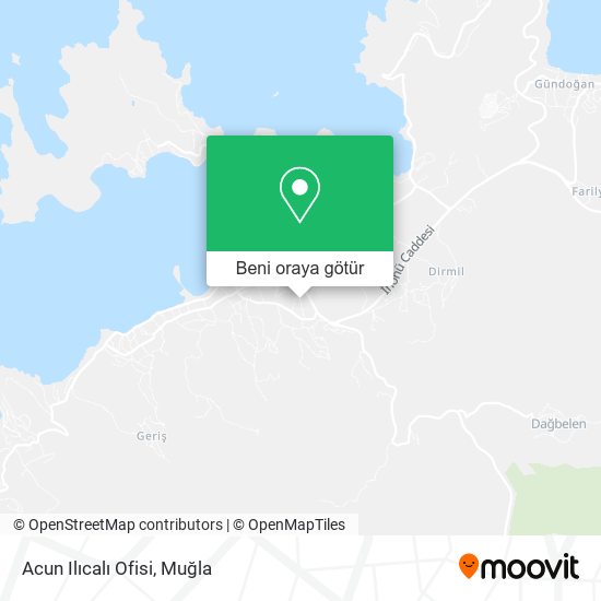 Acun Ilıcalı Ofisi harita
