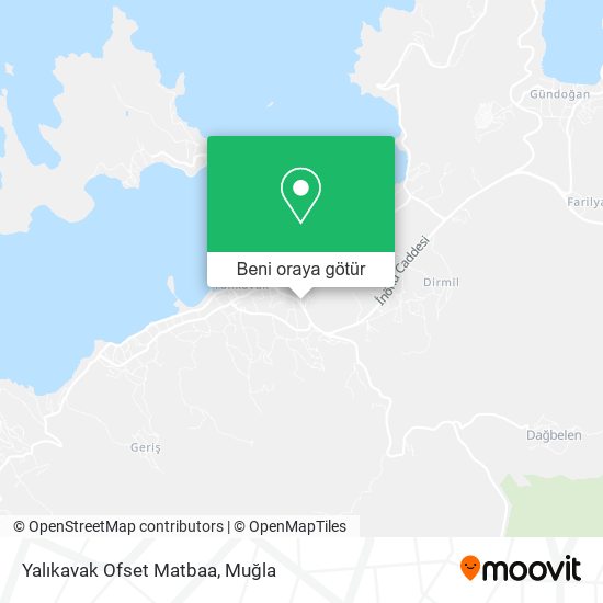 Yalıkavak Ofset Matbaa harita