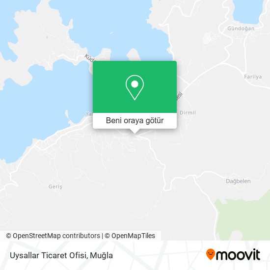 Uysallar Ticaret Ofisi harita