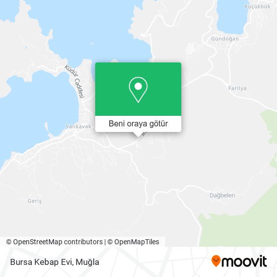 Bursa Kebap Evi harita