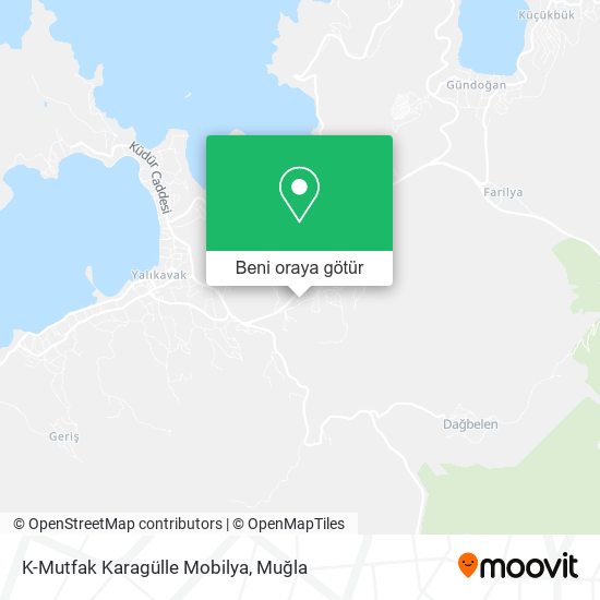 K-Mutfak Karagülle Mobilya harita