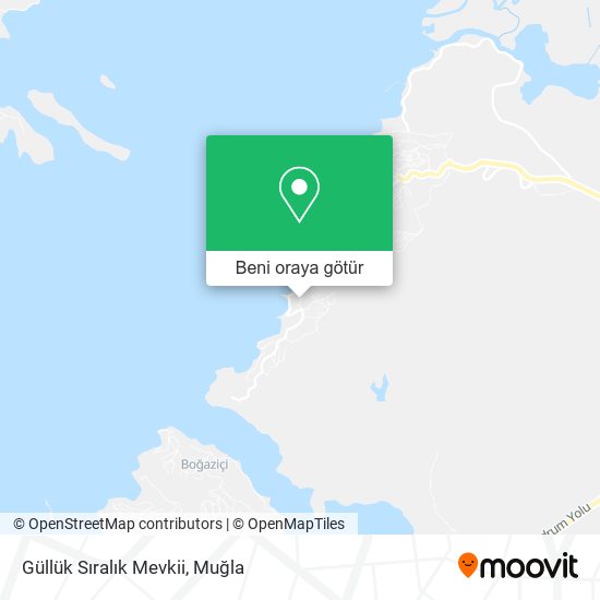 Güllük Sıralık Mevkii harita