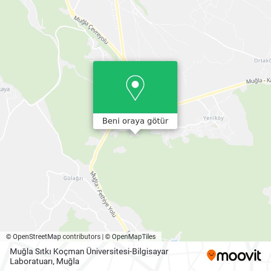Muğla Sıtkı Koçman Üniversitesi-Bilgisayar Laboratuarı harita