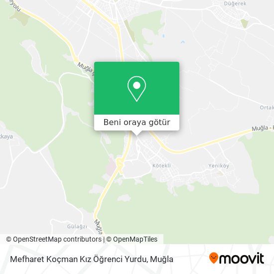Mefharet Koçman Kız Öğrenci Yurdu harita