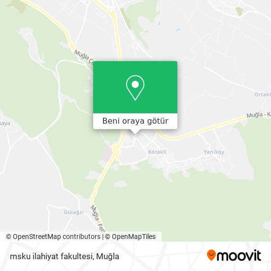msku ilahiyat fakultesi harita