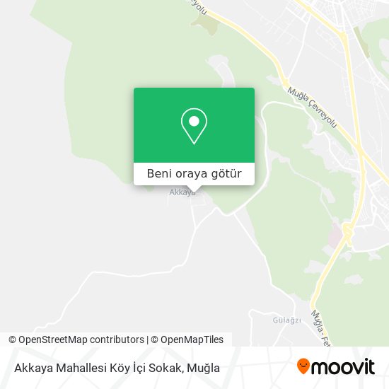 Akkaya Mahallesi Köy İçi Sokak harita