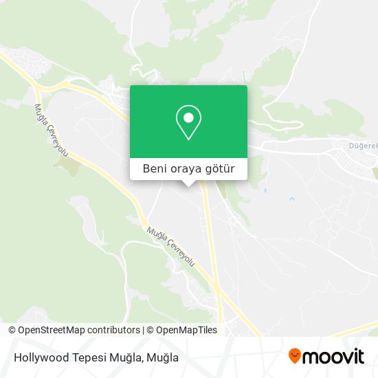 Hollywood Tepesi Muğla harita