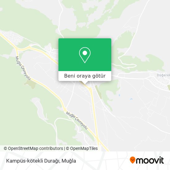 Kampüs-kötekli Durağı harita