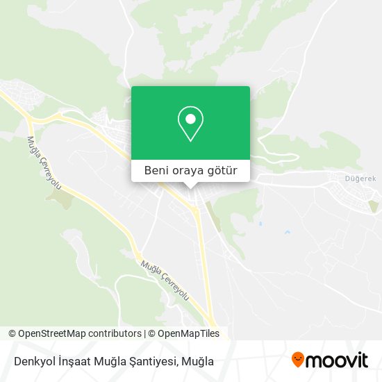 Denkyol İnşaat Muğla Şantiyesi harita