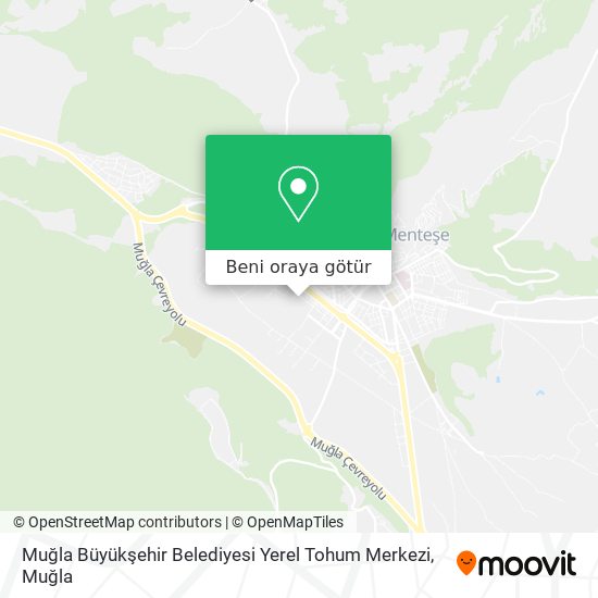 Muğla Büyükşehir Belediyesi Yerel Tohum Merkezi harita