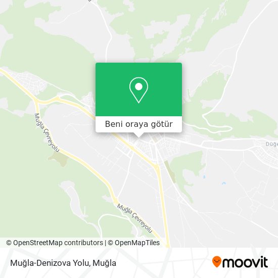 Muğla-Denizova Yolu harita