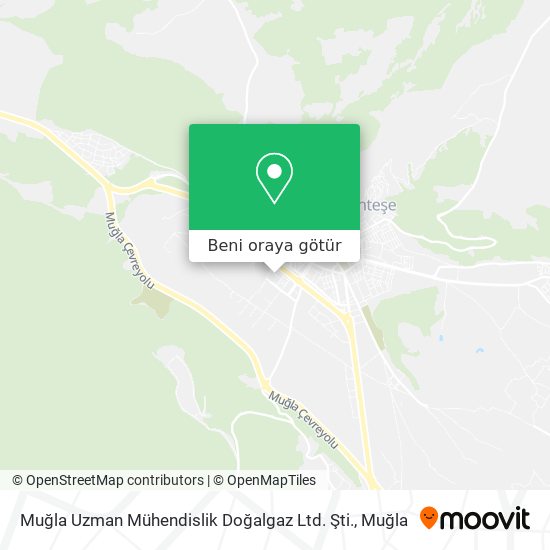 Muğla Uzman Mühendislik Doğalgaz Ltd. Şti. harita